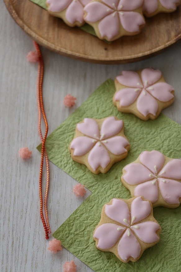 グルテンフリー ＳＡＫＵＲＡアイシングクッキー(gluten free SAKURA icingcookie) 1枚目の画像