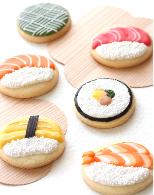 可愛いお寿司のアイシンググクッキー<sushi`s icingcookie> 1枚目の画像