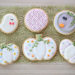季節限定＜ハロウィンのアイシングクッキー・ゆめかわカラー＞Halloween icingcookies 1枚目の画像