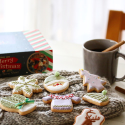 X'mas限定 クリスマスのアイシングクッキー ギBOX（Christmas icingcookie) 2枚目の画像