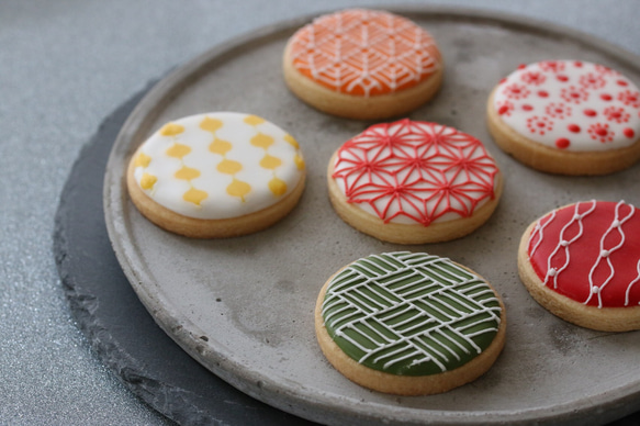 彩り和柄のアイシングクッキー（Japanese pattern icing cookie) 2枚目の画像