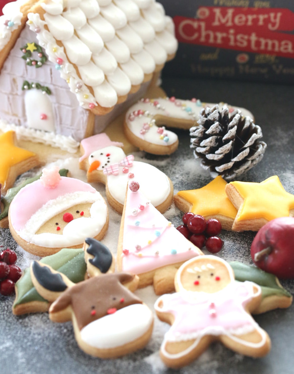 X'mas限定 クリスマスのアイシングクッキー （Christmas icingcookie) 1枚目の画像