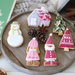 misa様専用のページ サンタと女の子のクリスマスアイシングクッキー 3枚目の画像