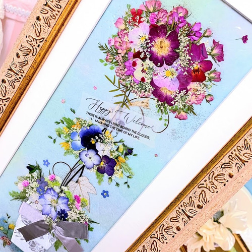 押し花アート♡トピアリー♡押し花額 インテリア雑貨 アート 花 絵画 額装 押し花アート♡トピアリー♡押し花額 インテリア雑貨 アート 花