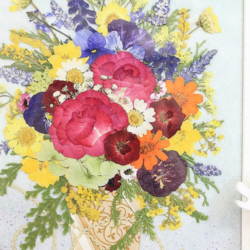 押し花額 ナチュラル枯れないお花 その他アート 神戸六甲 優花