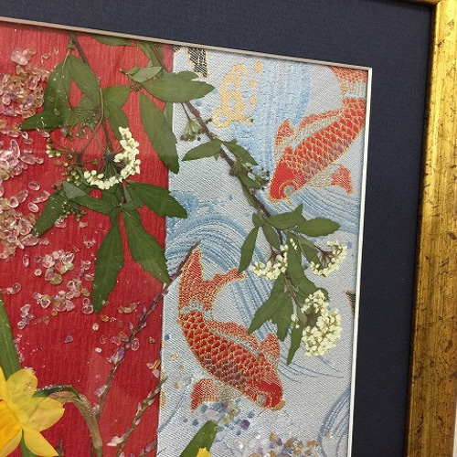 超歓迎された 縁起の良い鯉の押し花額 その他アート 通販 優花 神戸六甲 額縁