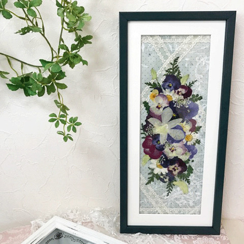 押し花アート額【 タテ34cm×ヨコ40cm】