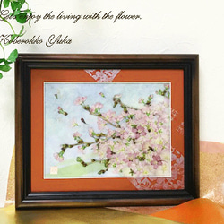 春爛漫　桜の押し花額　０2 1枚目の画像