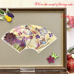 和の押し花額 扇の舞 その他アート 神戸六甲 優花 通販 6639676 和の押し花額 扇の舞 その他アート 神戸六甲 優花 通販 6639676