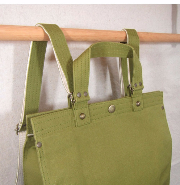 Made-to-order // rs-2 Kyoto Chidori bag 方形帆布背包 第4張的照片