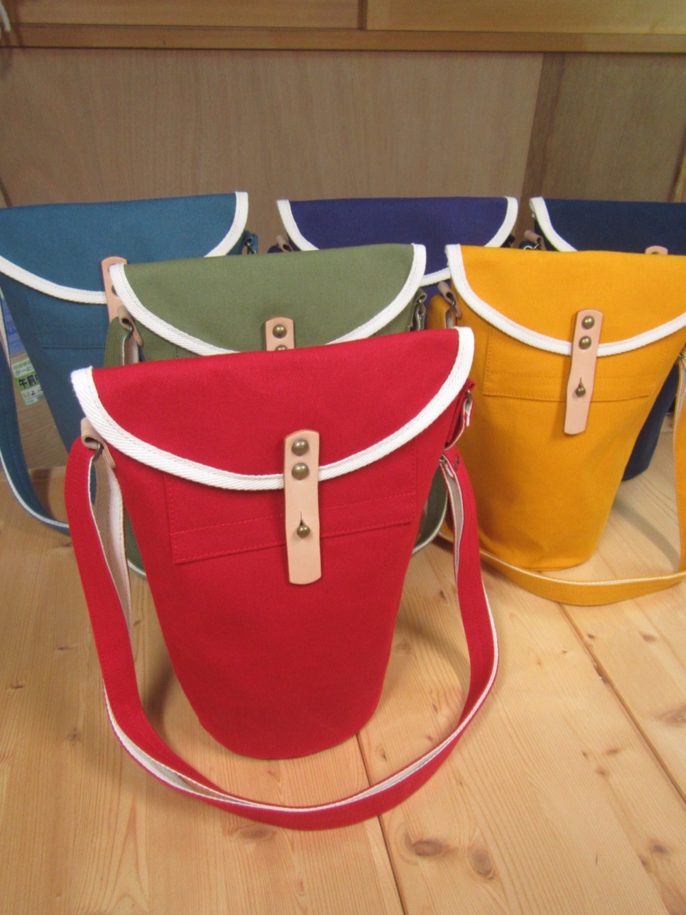 受注製作/ bn-sw 京都ちどりかばん バケツ型ショルダーバッグ 丸底 ノーマル