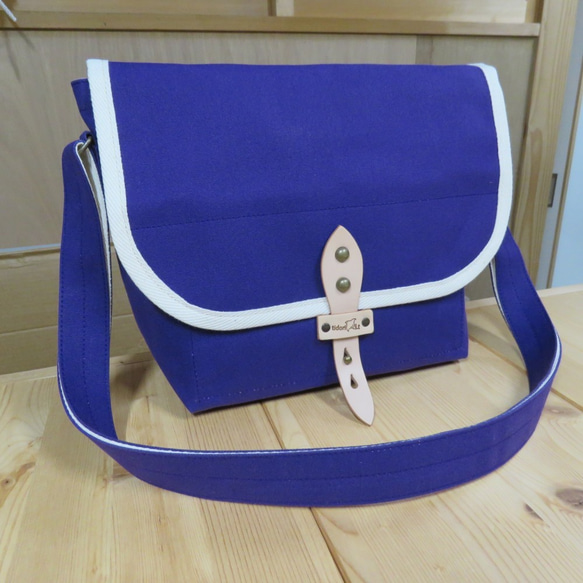 zn-CC Kyoto Chidori手提包帆布製成的CC型紫色/紫色/ Yasuri P. 第2張的照片