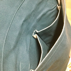 zn-uk 京都ちどりかばん 国産帆布製 ショルダーバッグ U型 青にび 3枚目の画像