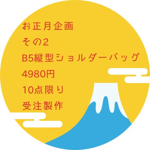 新年計劃第2部分10分限定4980日元訂單生產/ zn-tb5帆佈單肩包垂直M尺寸 第1張的照片