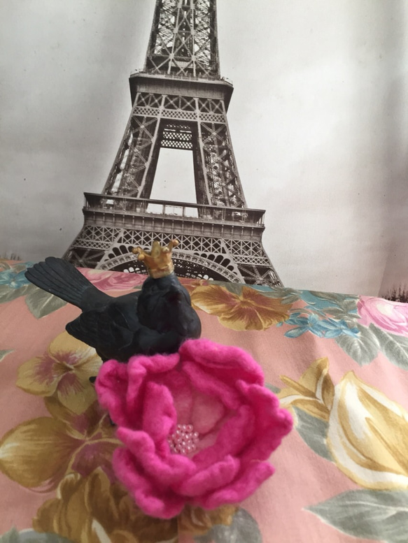 ⭐️可愛いピンク色のお花のブローチ(ピンクA)⭐️ 2枚目の画像
