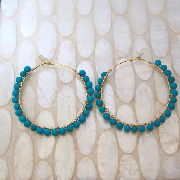 turquoise hoop 2　(No.22) 1枚目の画像