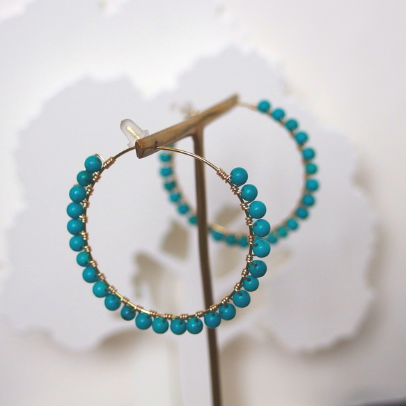 turquoise hoop 2　(No.22) 2枚目の画像