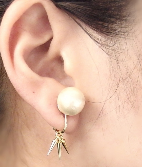 Pearl studs 3(No.37) 5枚目の画像