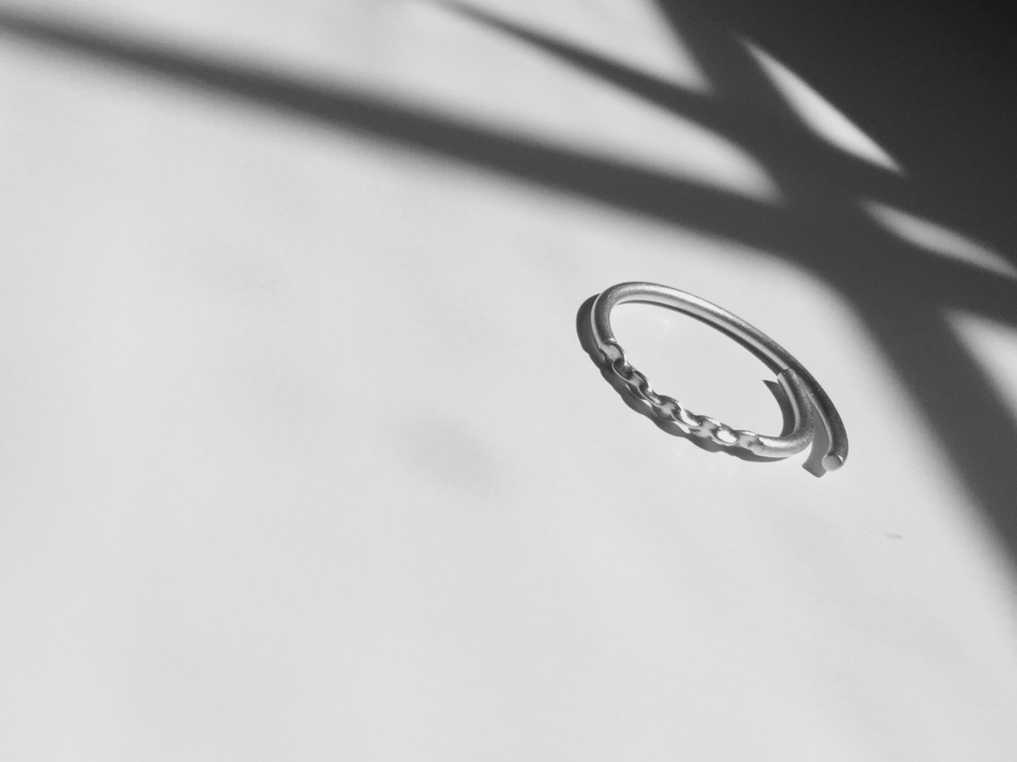 【SV925】chain文字リング