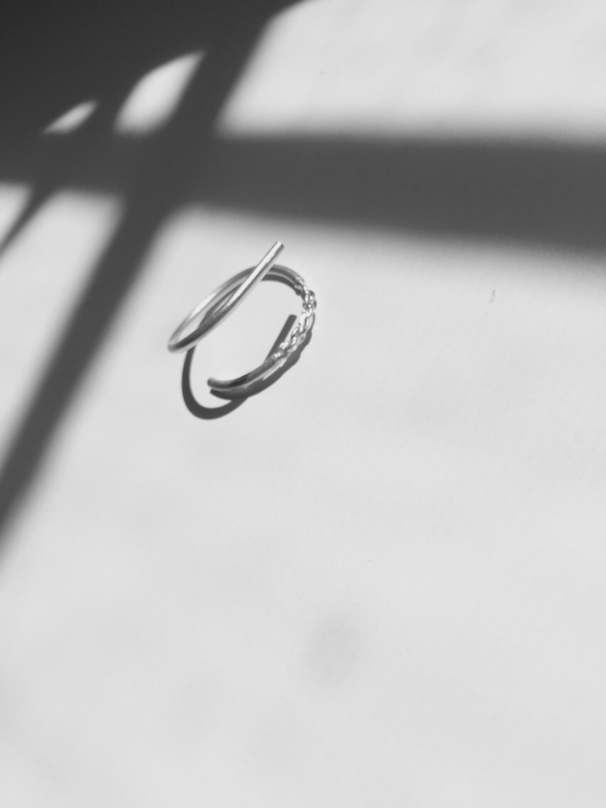 【SV925】chain文字リング