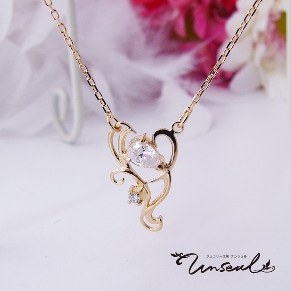 ゆるつたペアシェイプネックレス