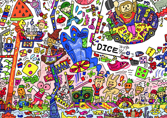 DICE A3サイズ オリジナルイラスト 2枚目の画像