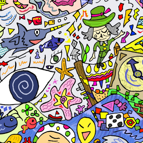 Euphoria wave しあわせの波 絵画 シュンミン 通販 8718406