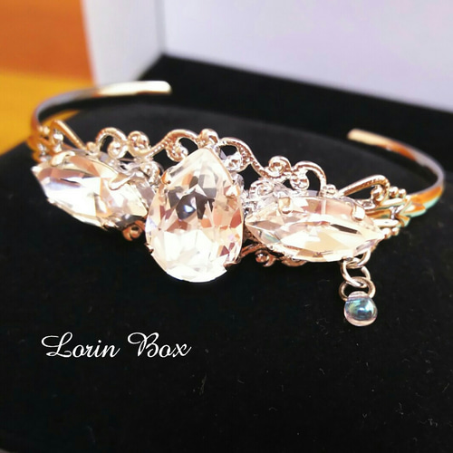 SWAROVSKI ちっさ 可愛すぎるスワロフスキーバングル イエロー
