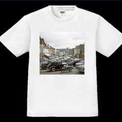 英国風景と クラシックカー オリジナル  ヘビーウェイTシャツ 2枚目の画像