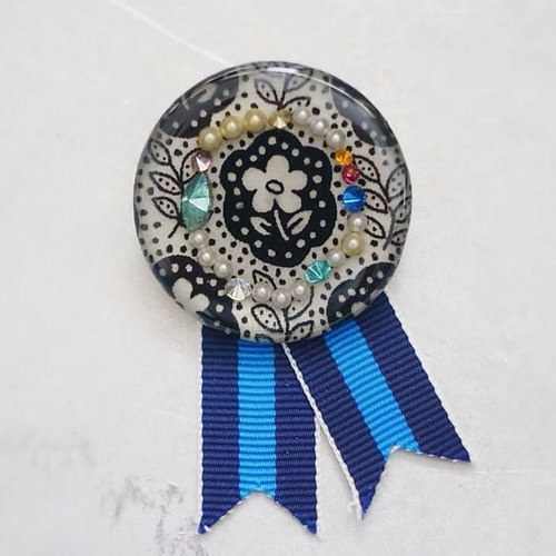 勲章 リボンブローチ ☆ ロゼットタイプ ブローチ La Chouette 通販