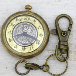 “Wa no Kokukaina”五仙硬幣和大號錶盤約38毫米黃銅小丸口袋手工手錶[JUM170] 第3張的照片