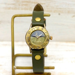 “錶帶女士-BS &amp; M”女士黃銅日月手工手錶 [289S &amp; M] 第6張的照片