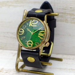 &quot;JSB2&quot; GR (綠色) 錶盤 36mm Brass (黃銅) 手工腕錶 [JUM38B GR] 第2張的照片