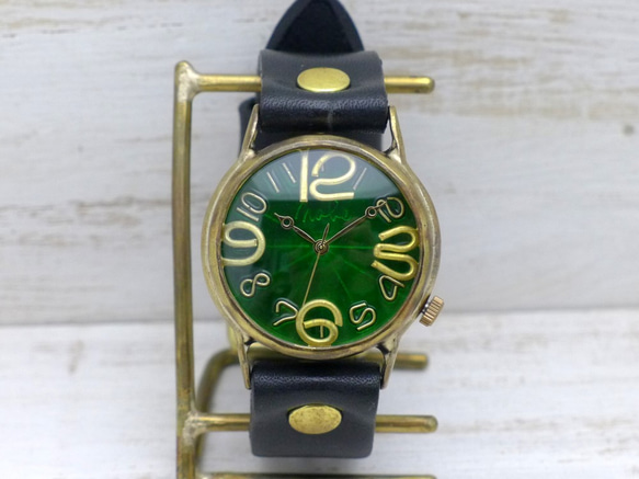 &quot;JSB2&quot; GR (綠色) 錶盤 36mm Brass (黃銅) 手工腕錶 [JUM38B GR] 第3張的照片