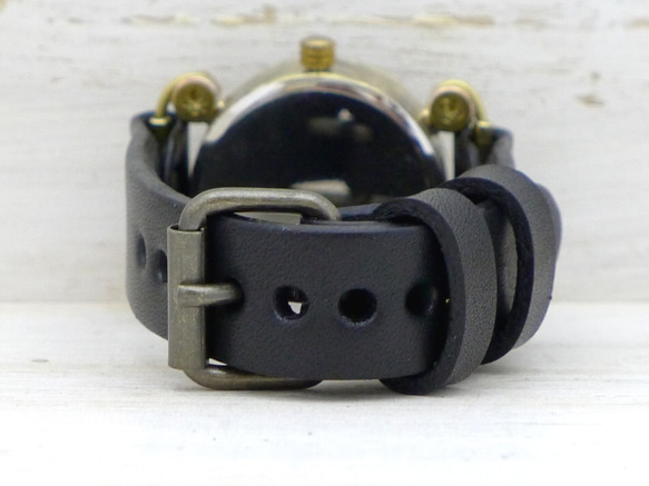 "FROG" JUMBO36mm Brass(真鍮) BKチューブ 手作り腕時計 [JUM29 BK] 8枚目の画像