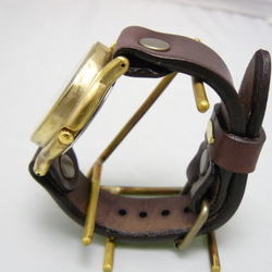 "J.B." ローマ数字 JUMBO36mm Brass 手作り腕時計 [JUM31 ローマ数字] 4枚目の画像