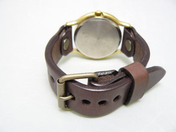 "J.B." ローマ数字 JUMBO36mm Brass 手作り腕時計 [JUM31 ローマ数字] 5枚目の画像