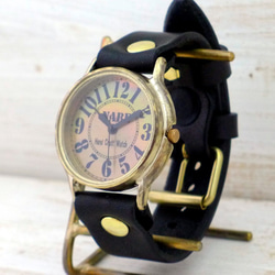 "J.B" ステンシル文字 JUMBO36mm Brass 手作り腕時計 [JUM31 ステンシル] 4枚目の画像