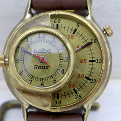 &quot;SCOPE-L2&quot; JUMBO 黃銅時間/分鐘獨立顯示獨特型號手工腕錶 [JUM66B] 第5張的照片