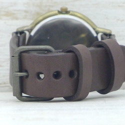 "GRANDAD-B-DATE" 42mmBrass(真鍮) DATEモデル 手作り腕時計 [JUM116DATE] 8枚目の画像
