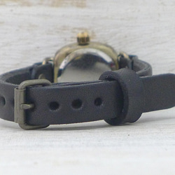"Unique Caramel-LB" 24mmBrass(真鍮)クッションケース 手作り腕時計 [383] 8枚目の画像