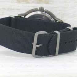 ”MIL-Winding-JB" 約36mm手巻きBrass(真鍮)ミリタリーデザイン 手作り腕時計 [BHW131] 9枚目の画像