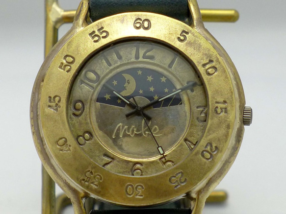 “Biggie2-BS &amp; M”超大號 JUMBO（約 42 毫米）日月手工腕錶 [JUM74S &amp; M NV] 第3張的照片