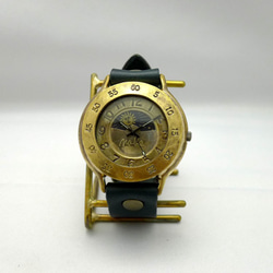 “Biggie2-BS &amp; M”超大號 JUMBO（約 42 毫米）日月手工腕錶 [JUM74S &amp; M NV] 第4張的照片