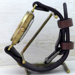 BHW096 手動上鍊 Brass (黃銅) 約 36mm 方形立體索引手工腕錶 [BHW096 SV / CA] 第7張的照片