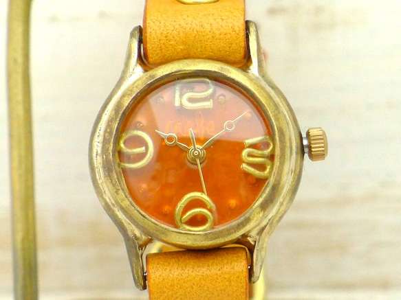 "Lady on Time-B" OR/CA Lady's Brass 手作り腕時計 [305B OR/CA] 2枚目の画像