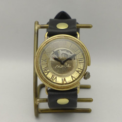 BHW104 羅馬數字 手動上鍊 黃銅 JUMBO open heart 型號 手工手錶 [BHW104] 第3張的照片