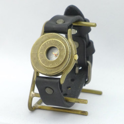 “TANK3”男士黃銅不對稱模型手工手錶 [332 AL / BK] 第3張的照片