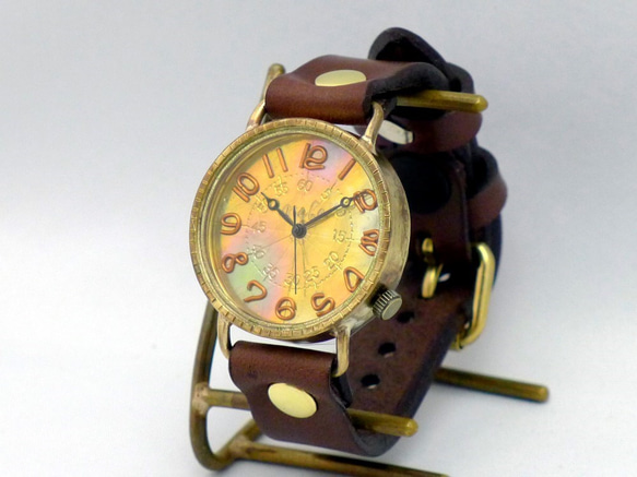 &quot;S-WATCH-JB1&quot; JUMBO 35mm 黃銅 (Brass) 簡單型號手工手錶 [JUM30 BR 第2張的照片
