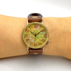 &quot;S-WATCH-JB1&quot; JUMBO 35mm 黃銅 (Brass) 簡單型號手工手錶 [JUM30 BR 第7張的照片